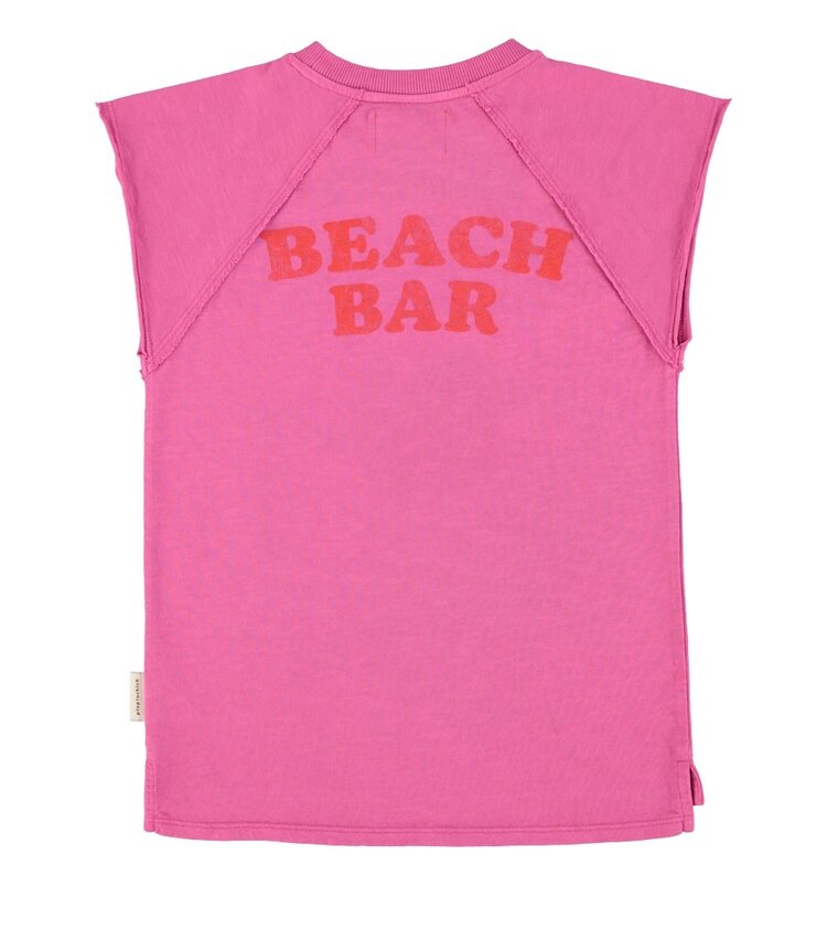 Piupiuchick t shirt dress | fuchsia w/ ice cream print