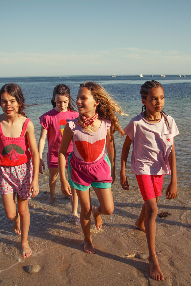 Piupiuchick t'shirt | lilac w/ "A" print