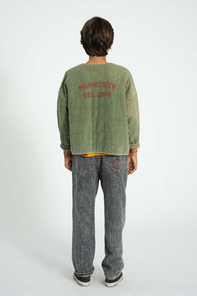 Piupiuchick unisex trousers | washed black denim