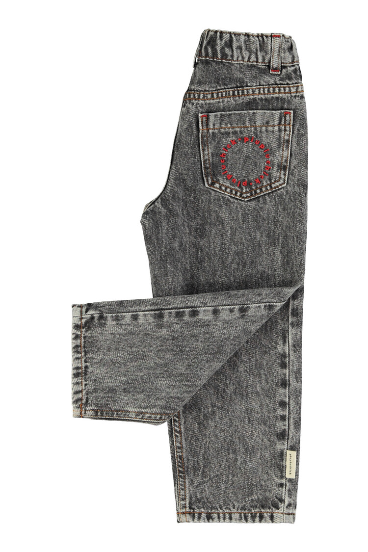 Piupiuchick unisex trousers | washed black denim