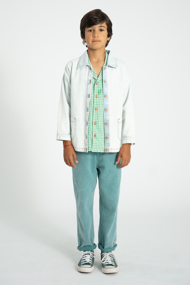 Piupiuchick unisex trousers | washed green