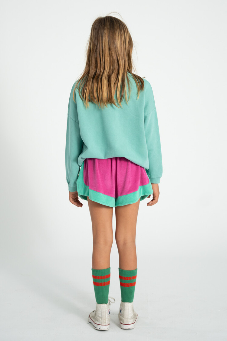 Piupiuchick shorts | fuchsia & green