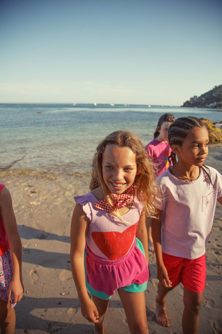 Piupiuchick shorts | fuchsia & green