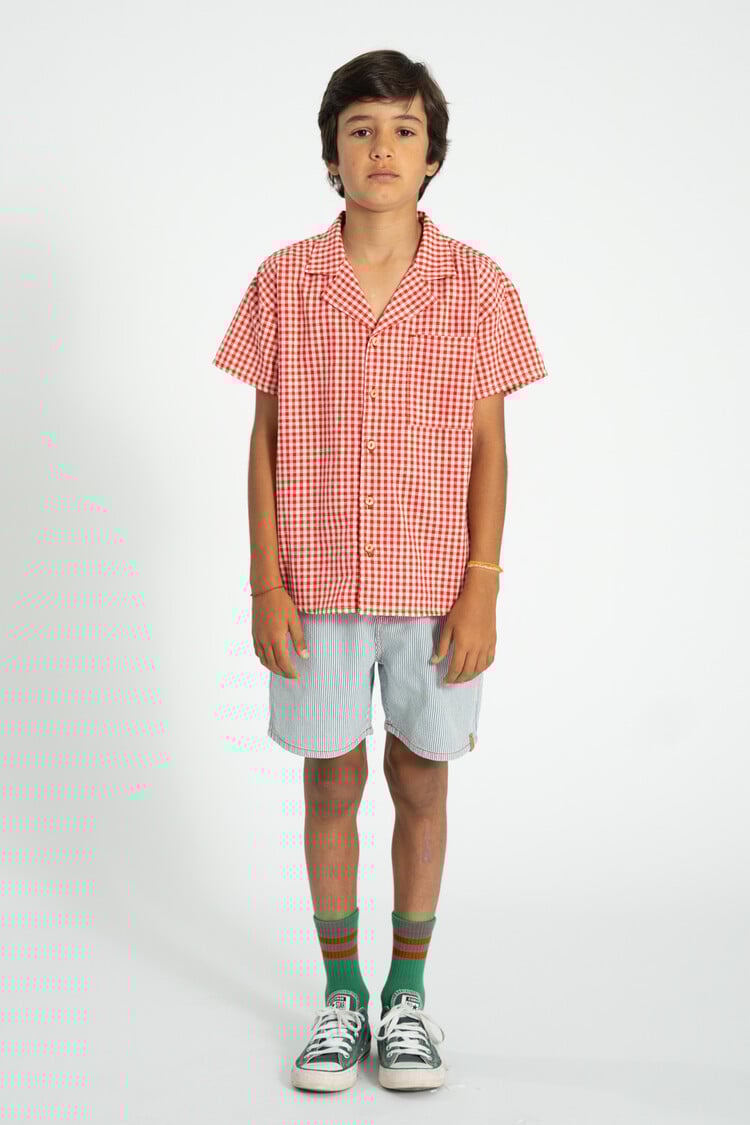 Piupiuchick socks | green w/ red stripes