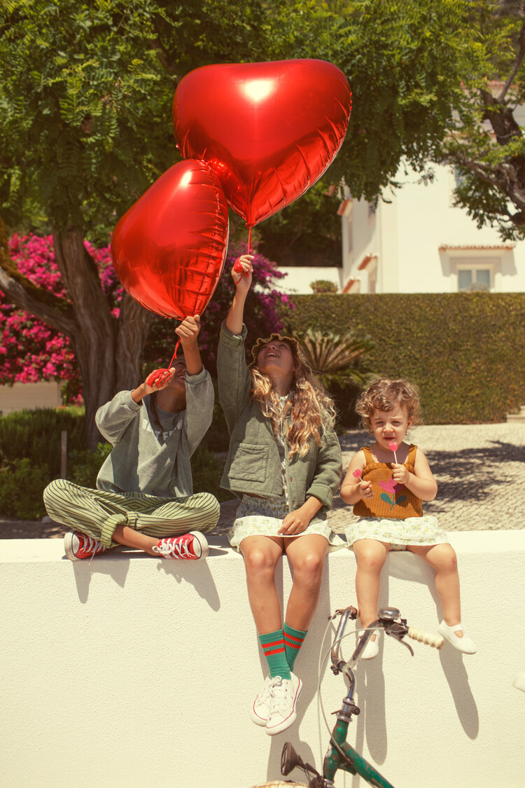 Piupiuchick socks | green with red stripes