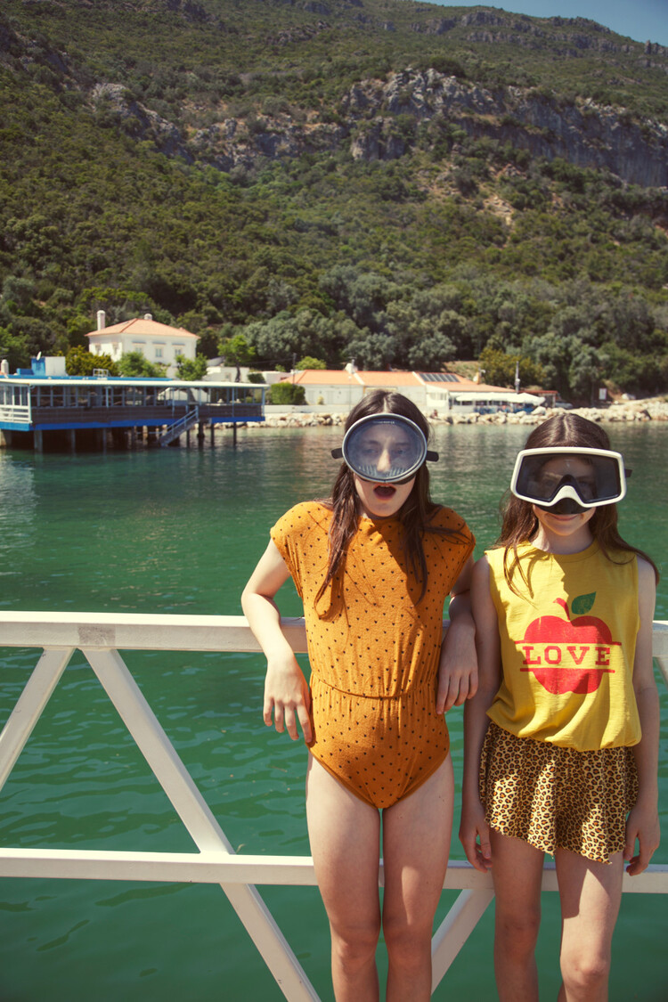 Piupiuchick shorts | mustard animal print