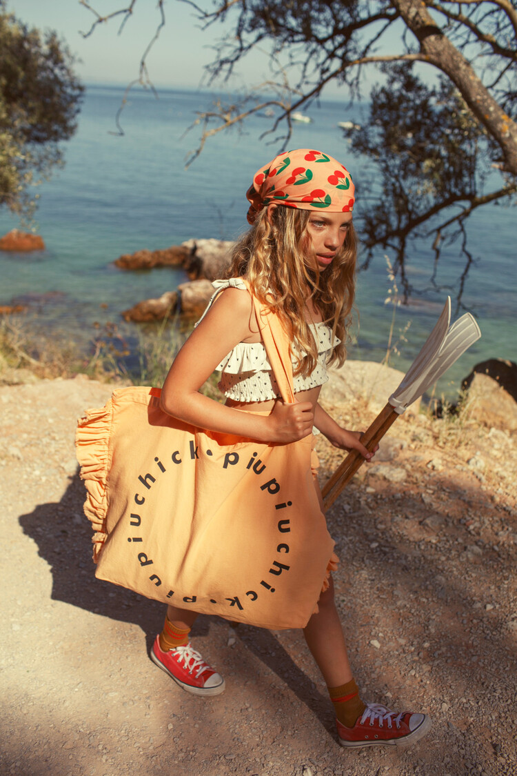 Piupiuchick socks | camel w/ red stripes