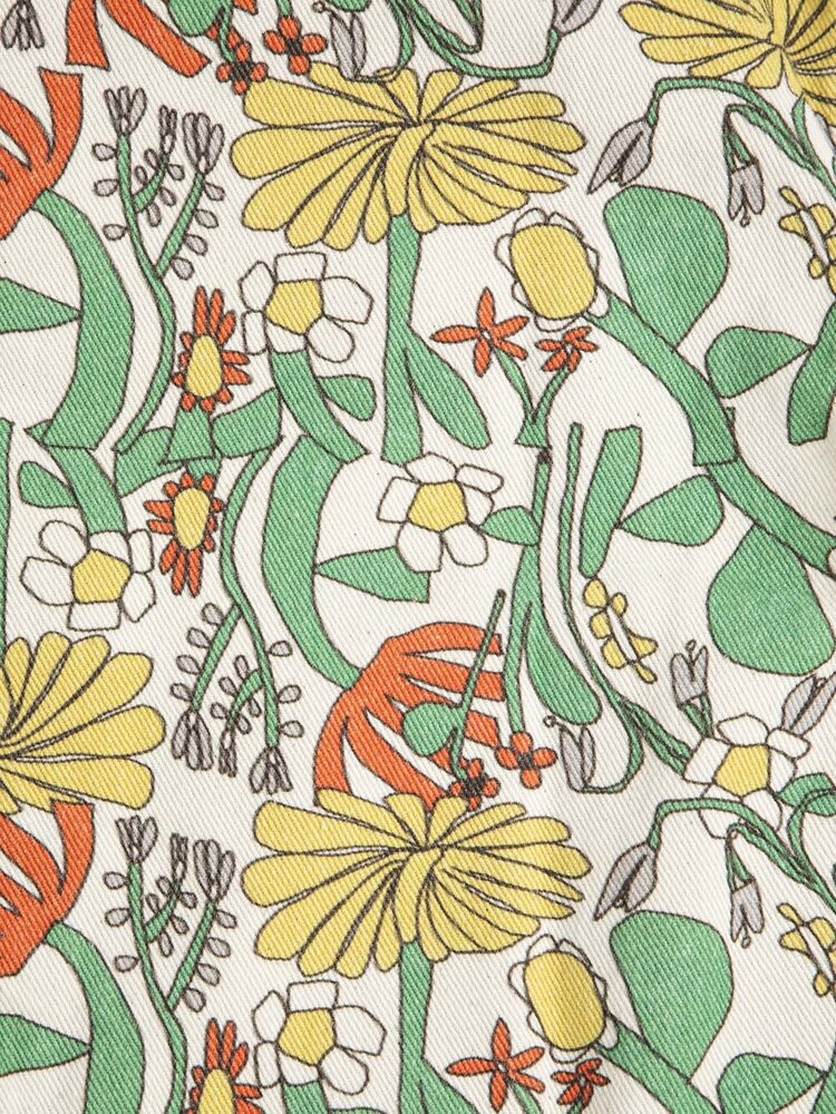 Bobo Choses Color Herbalist all over twill cardigan