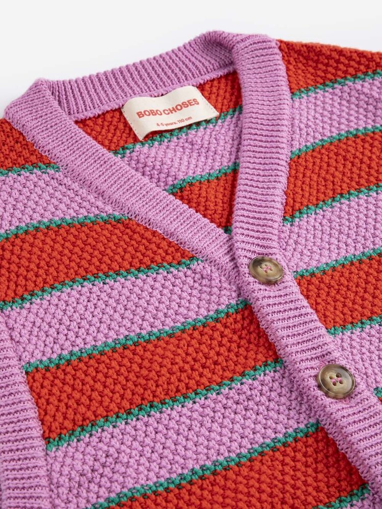 Bobo Choses BC Striped knitted vest