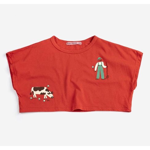 Bobo Choses Farm Adventure cropped T-shirt