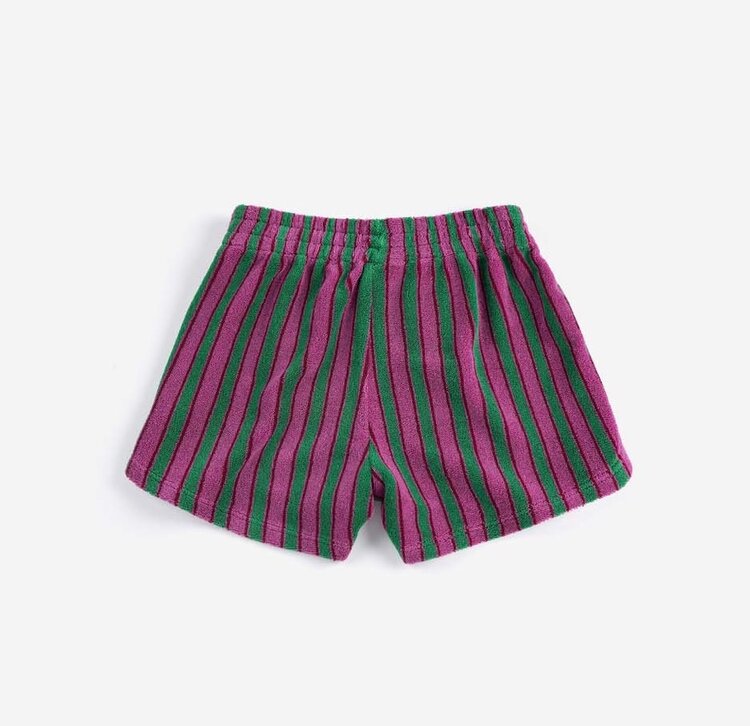 Bobo Choses Striped terry cloth shorts