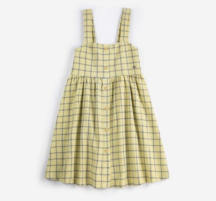 Bobo Choses Spicy Window Pane woven dress