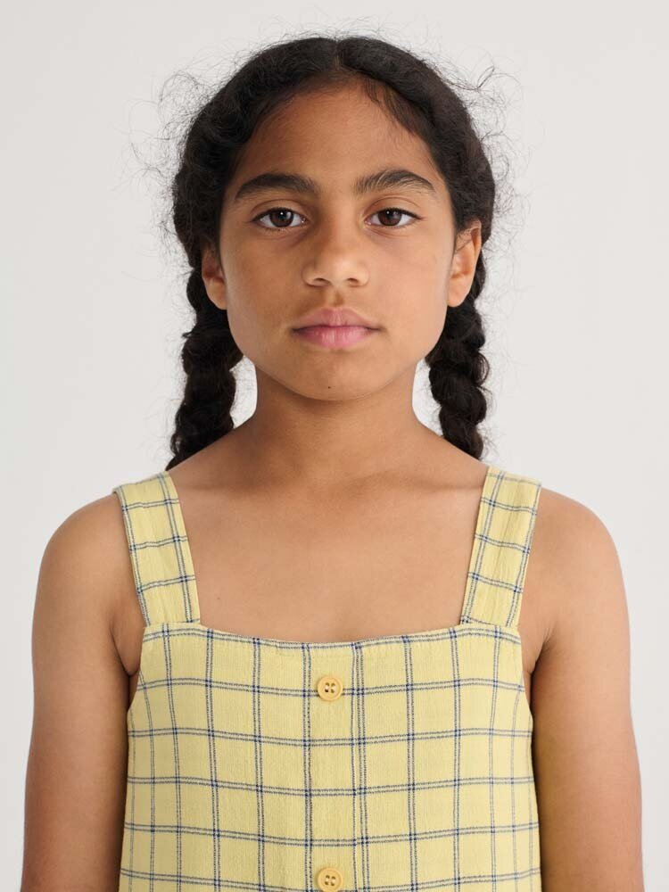 Bobo Choses Spicy Window Pane woven dress