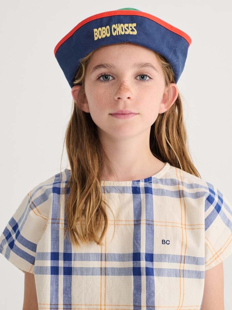 Bobo Choses Fun Tartan woven top