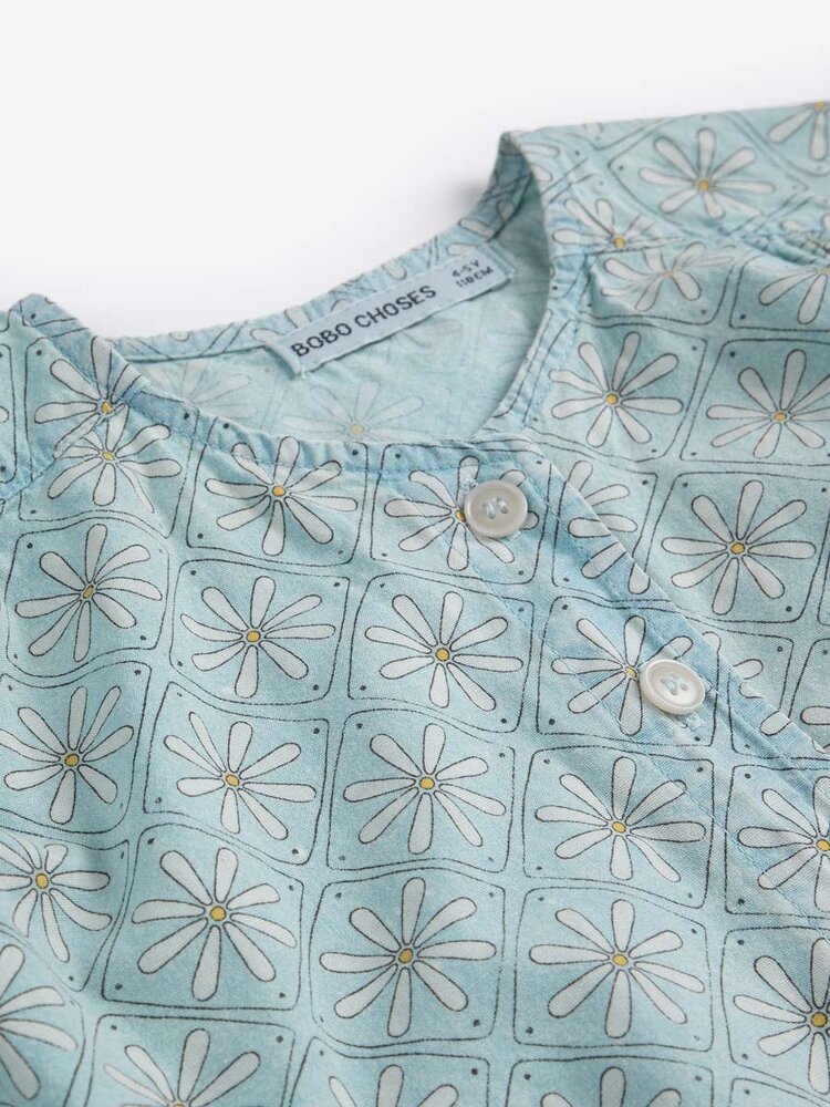 Bobo Choses Daisy Mosaic all over woven top