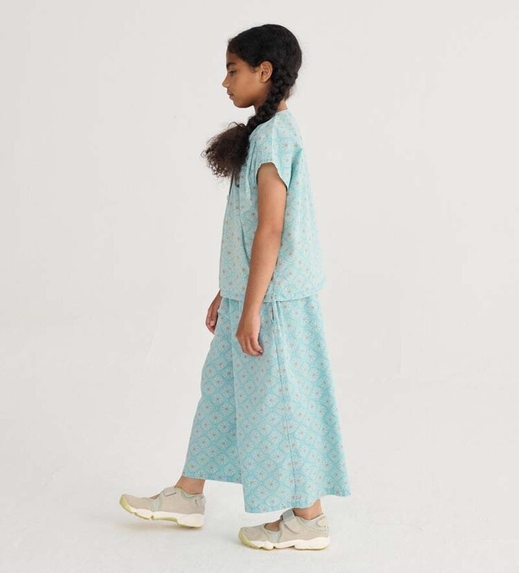 Bobo Choses Daisy Mosaic all over woven top