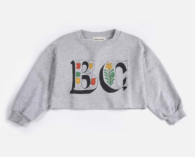 Bobo Choses Spring Letters cropped sweatshirt