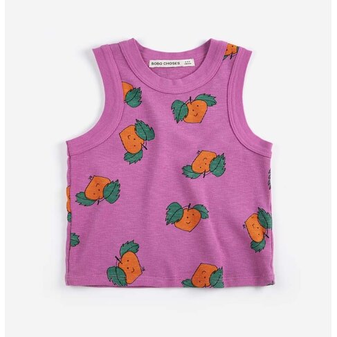 Bobo Choses Tangerine all-over tank top