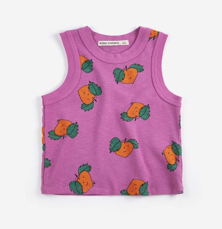 Bobo Choses Tangerine all-over tank top