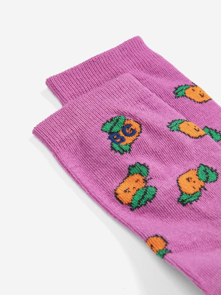 Bobo Choses Tangerine all over short socks