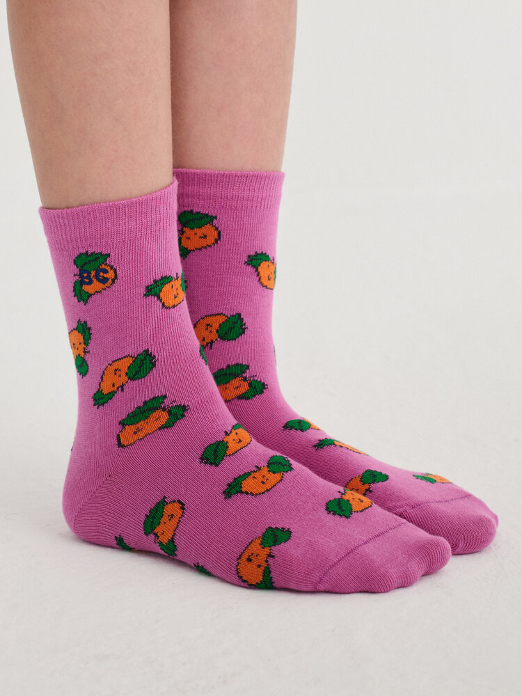 Bobo Choses Tangerine all over short socks