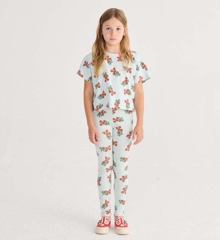 Bobo Choses  Juicy Tomatoes all over cropped T-shirt