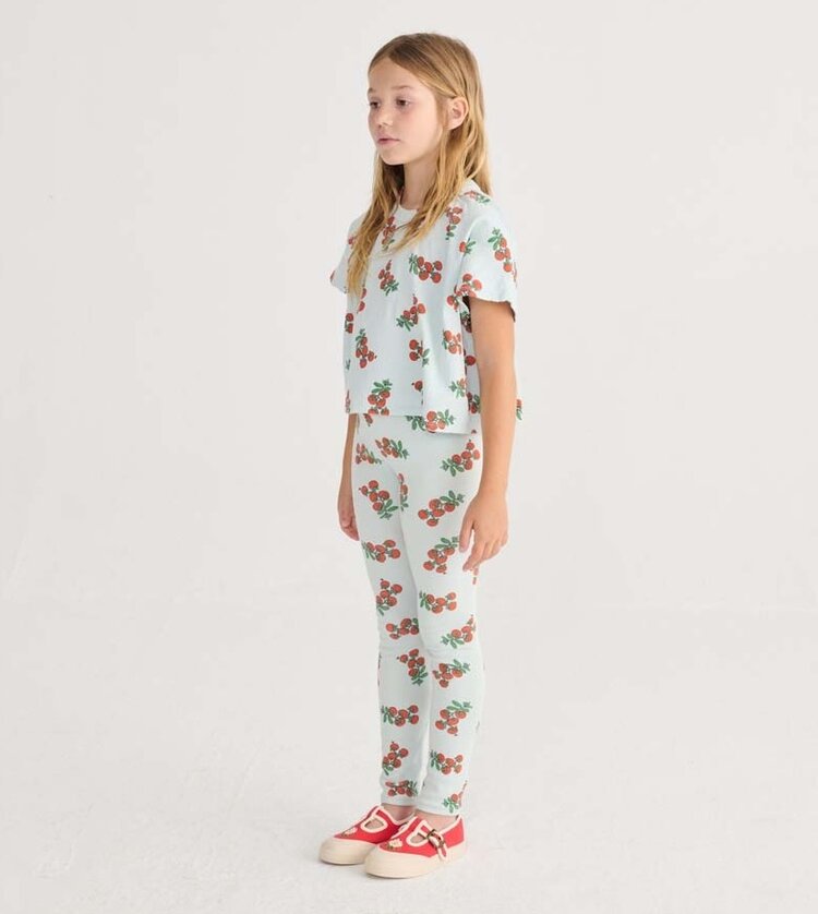 Bobo Choses  Juicy Tomatoes all over cropped T-shirt