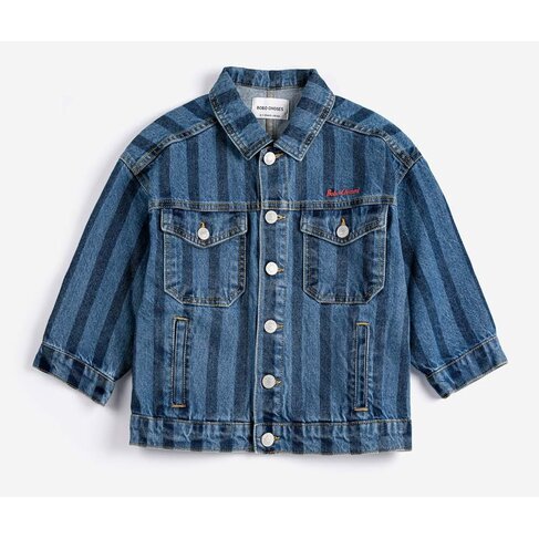 Bobo Choses Bobo Choses Striped denim jacket