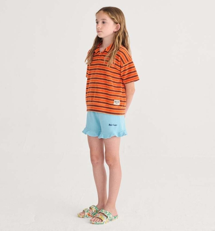 Bobo Choses Striped Brick terry cloth polo