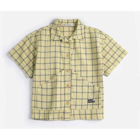 Bobo Choses Spicy Window Pane woven shirt