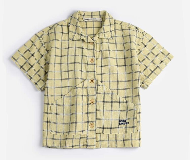Bobo Choses Spicy Window Pane woven shirt