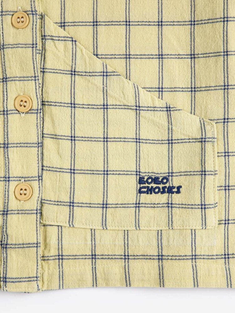 Bobo Choses Spicy Window Pane woven shirt