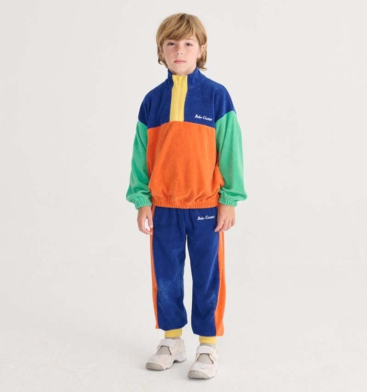 Bobo Choses Bobo Choses color block zipped sweatshirt