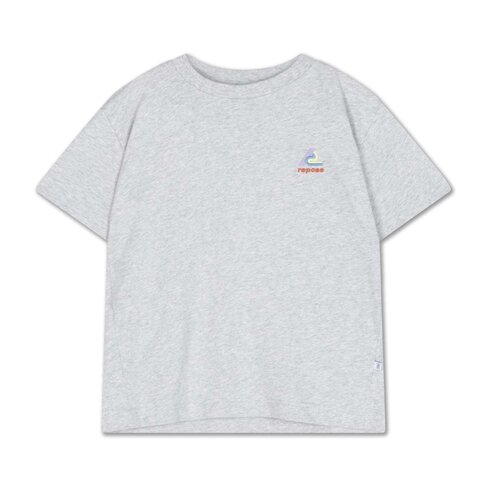 REPOSE AMS Tee Shirt - Grey Melange