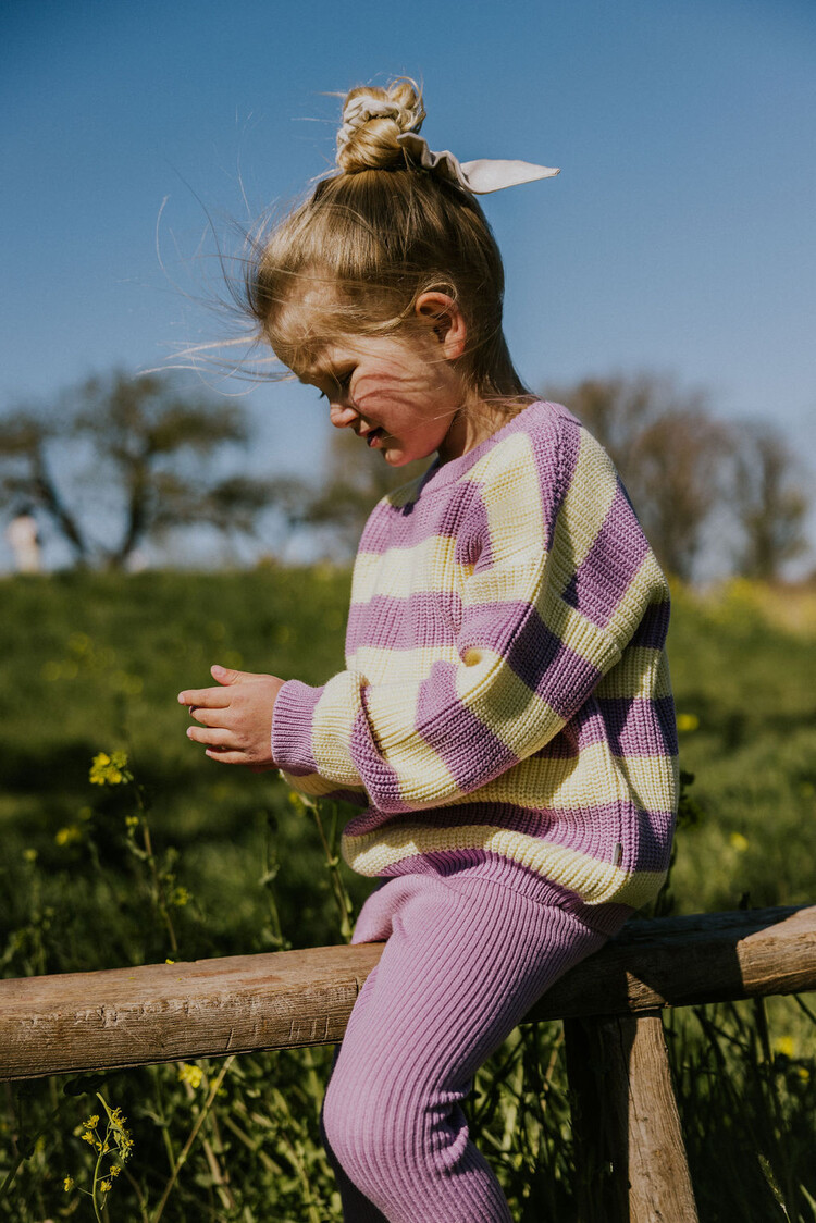 Yuki kidswear Stripes Knitted Sweater - Ice Cream