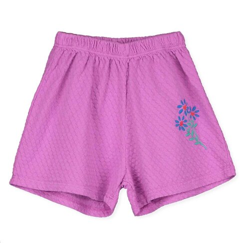 Lotiekids Jackard Shorts - Flowers Embroidery