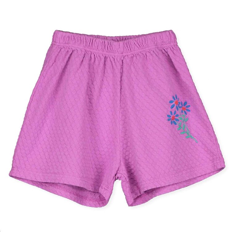Lotiekids Jackard Shorts - Flowers Embroidery