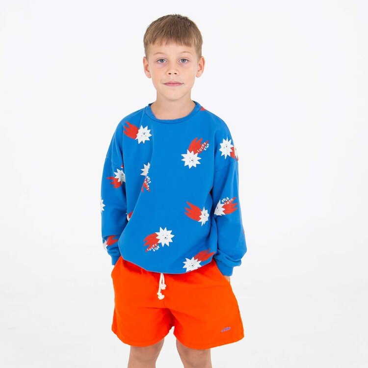 Lotiekids Sweatshirt - Lucky Red Stars Allover