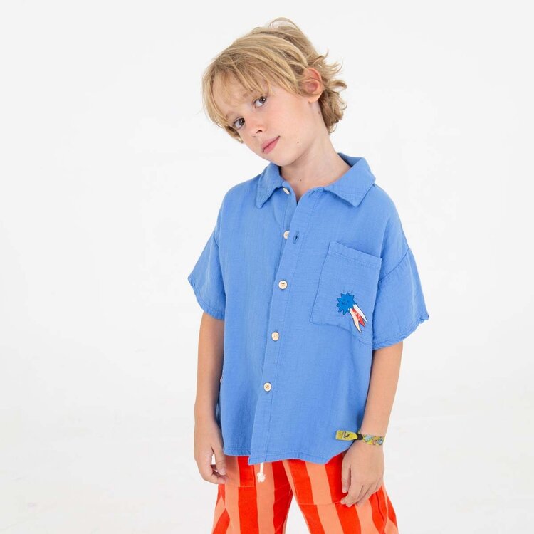 Lotiekids Light Cotton Shirt - Lucky Star Embroidery