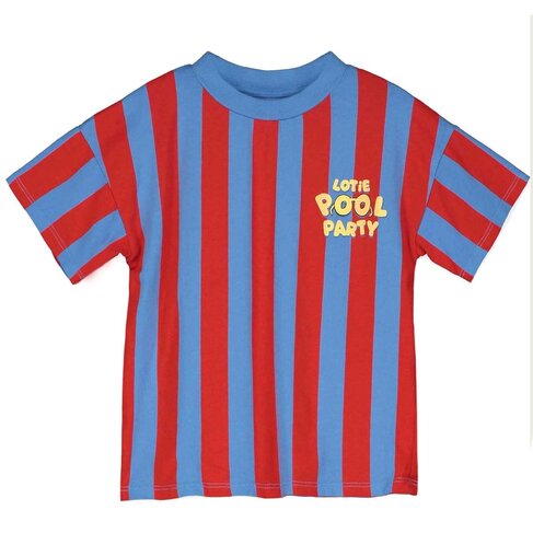 Lotiekids Wide Fit Tshirt - Stripes Pool Party
