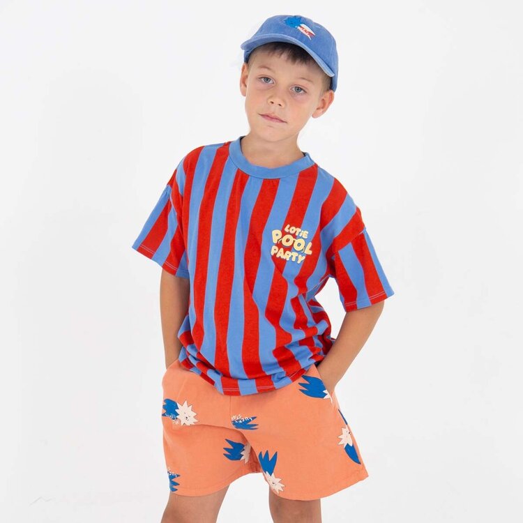 Lotiekids Wide Fit Tshirt - Stripes Pool Party