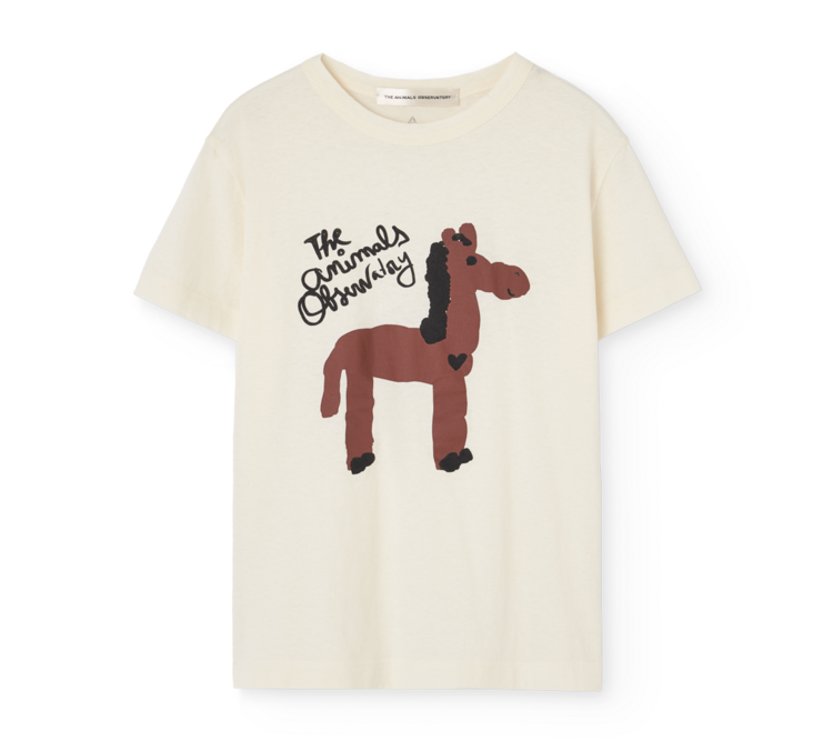 The Animal Observatory Rooster T-shirt - Raw White