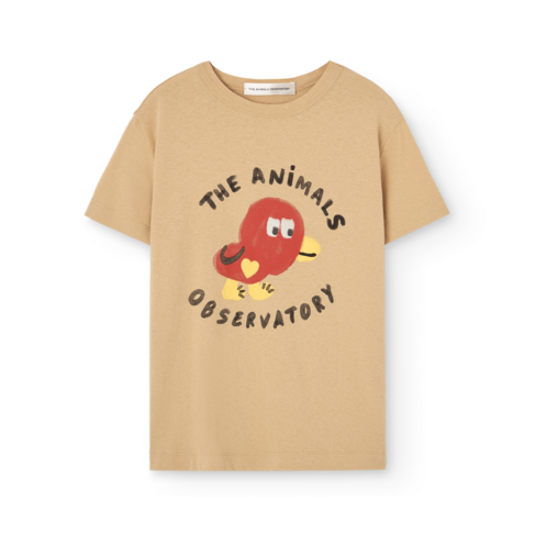 The Animal Observatory Rooster T-shirt - Soft Brown