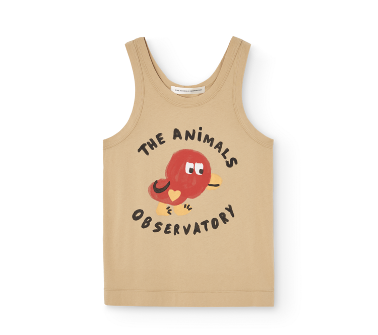 The Animal Observatory Frog Tank Top - Soft Brown