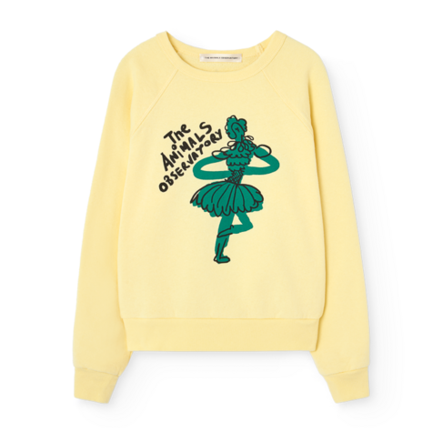 The Animal Observatory Shark Sweatshirt - Soft Yellow