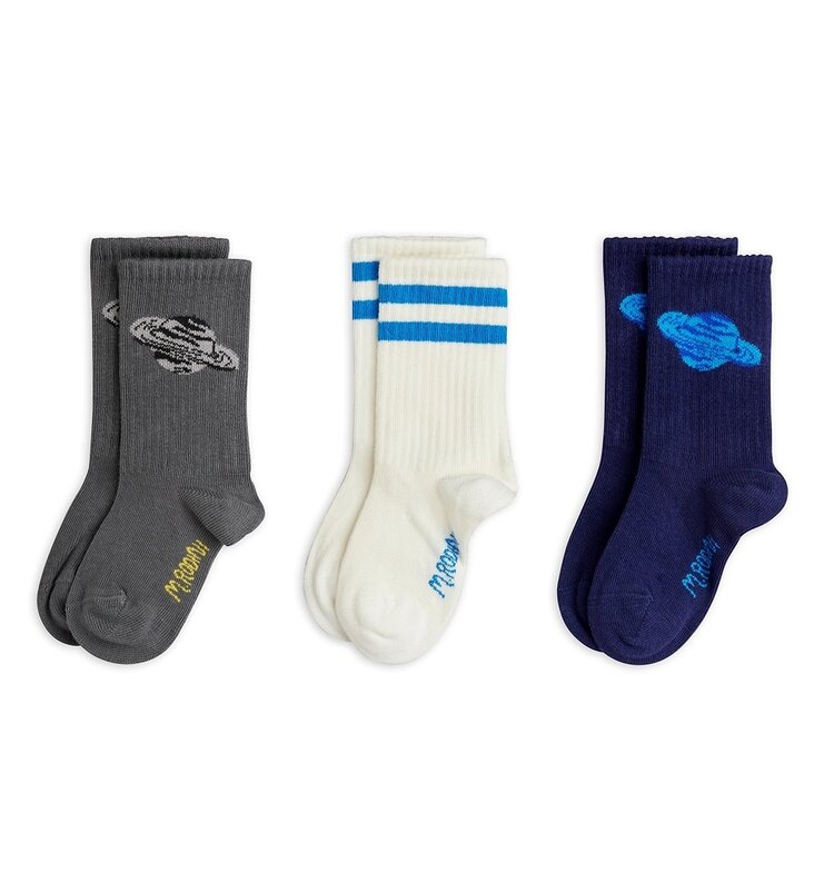 Mini Rodini Planet 3-pack socks