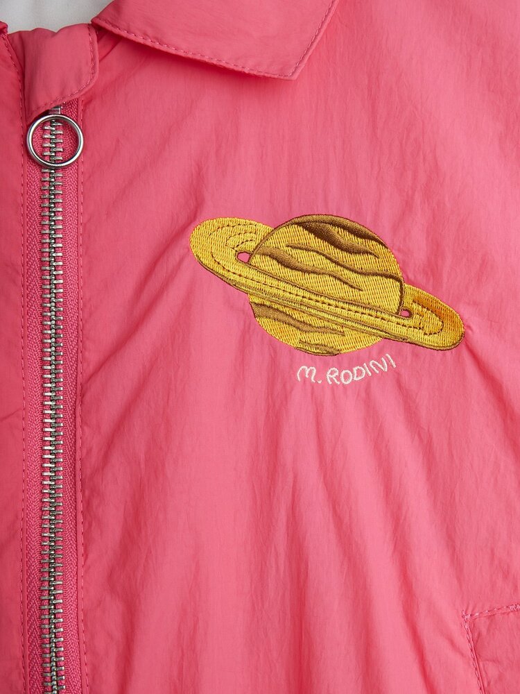 Mini Rodini Planet emb nylon jacket -  Pink