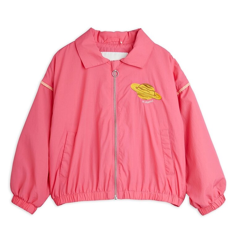 Mini Rodini Planet emb nylon jacket -  Pink