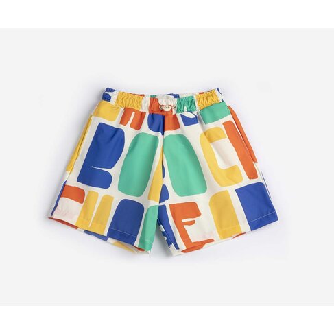 Bobo Choses Bobo Chooses Color all over swim board shorts