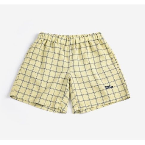 Bobo Choses Spicy Window Pane woven Bermuda shorts